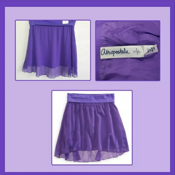 Aeropostale Dresses & Skirts - Aeropostle High Low Sheer Overlay Skirt